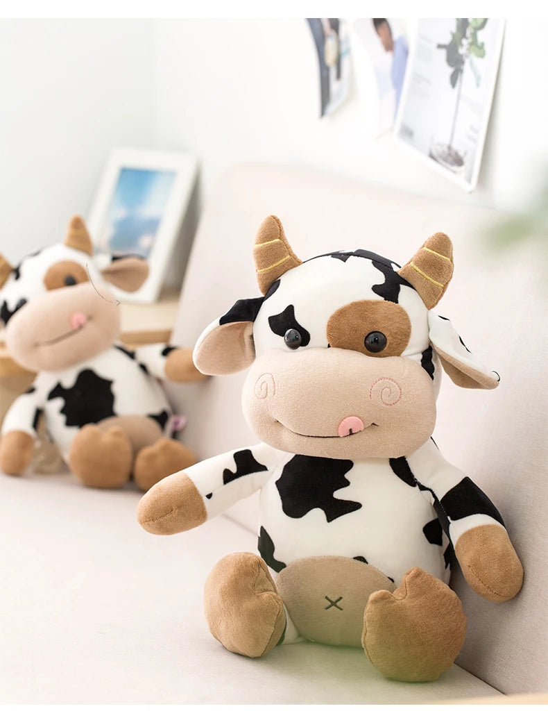 Smiley Stuffed Cow